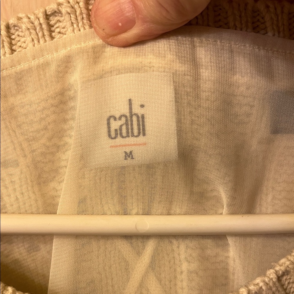 CAbi Beige Knit Sweater